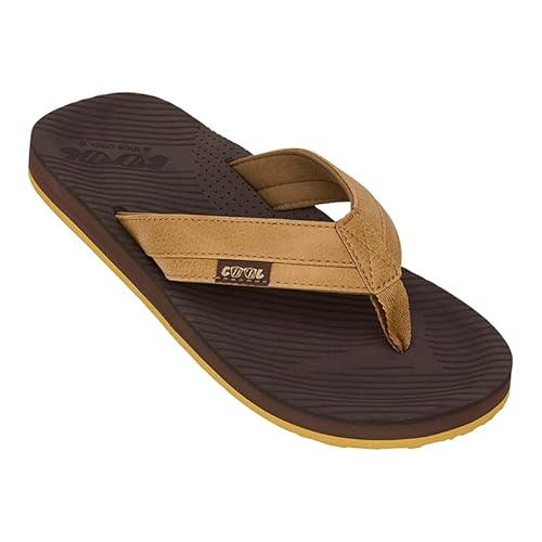 COOL shoe corp. - Flip-Flops – GOKU – bequem, braun, 43 EU von COOL shoe corp.