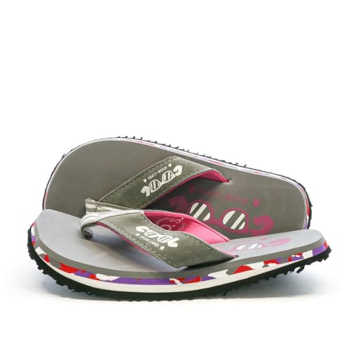 Flip-Flops für Mädchen, Grau / Rosa, Cool Shoe Eve Slight, grau, 33 EU von COOL shoe corp.