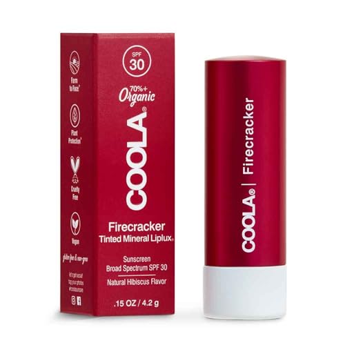 COOLA Mineral Liplux® Organic Tinted Lip Balm Sunscreen SPF 30 Firecracker, 4.2g von COOLA