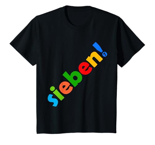 Kinder SIEBEN 7 JAHRE ALT JUNGE 7. GEBURTSTAG T-Shirt von COOLE KINDER GEBURTSTAGS DESIGNS UND OUTFITS