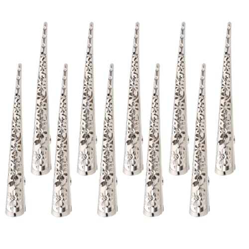 COOLHIYA 10 Stück Alligator-Haarspangen: Hohle Metallklammern für Frauen – Elegante Haarspangen aus Metall für Hochzeiten, Partys und das tägliche Styling von COOLHIYA
