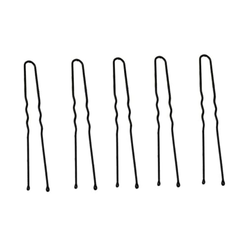 COOLHIYA 100 Stück U Förmige Haarnadeln für Damen Hochzeits Haarschmuck Rutschfeste Dutt Haarklammern Vielseitige Haarclips Schwarz für Besondere Anlässe von COOLHIYA