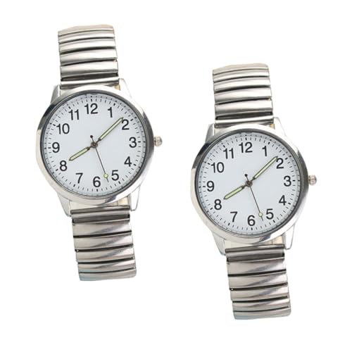 COOLHIYA 2 Stück Quarz Armbanduhr für Damen und Herren wasserdichte Leuchtende Uhr für Alter für und Besondere Anlässe COOLHIYA 2 Stück Quarz Armbanduhr für Damen und Herren wasserdichte Leuchtende Uhr für Alter für und Besondere Anlässe von COOLHIYA