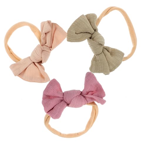 COOLHIYA 3st Baby-stirnband Haarband Haarschmuck Stirnband Für Kleinkinder Stirnbänder Für Kleinkinder Schleife-stirnband Baby Mädchen Stirnband Kleine Einfach Kopfbedeckung Chiffon von COOLHIYA