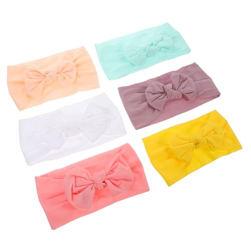 COOLHIYA 6 Stk stirnband Nylon-Haarbänder dehnbares Stirnband kinder haarschmuck hair accessories elastisches Stirnband für Kinder Stirnbänder für Kleinkinder Prinzessin von COOLHIYA