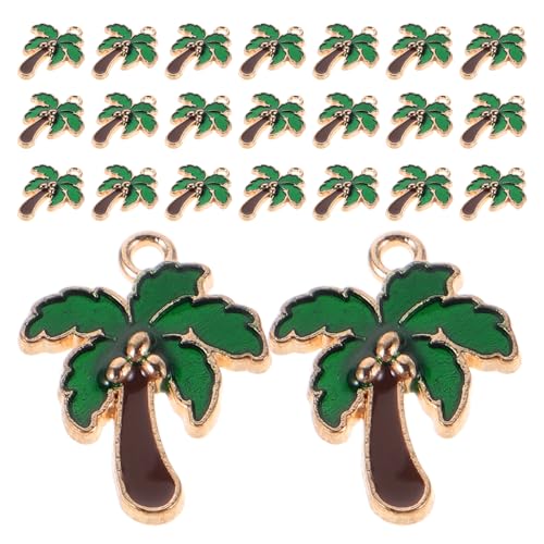 COOLHIYA 80 Stück tropische Kokosnussbaum-Anhänger: Emaille-Anhänger aus Zinklegierung für selbstgemachten Hawaii-Schmuck, Schlüsselanhänger, Halskette, Ohrringe, Armband, Zubehör COOLHIYA 80 Stück tropische Kokosnussbaum-Anhänger: Emaille-Anhänger aus Zinklegierung für selbstgemachten Hawaii-Schmuck, Schlüsselanhänger, Halskette, Ohrringe, Armband, Zubehör von COOLHIYA