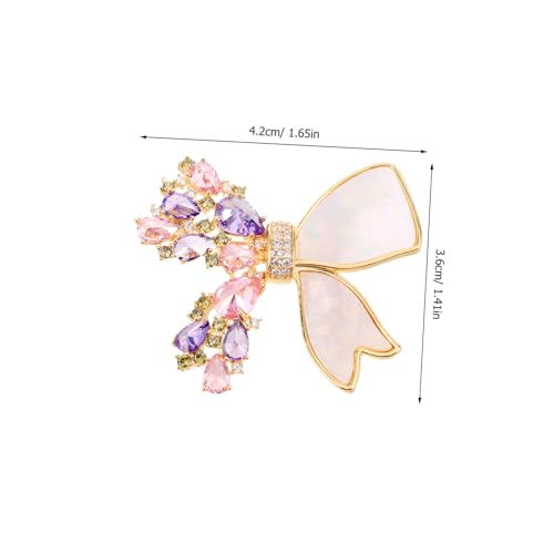 COOLHIYA Elegante Kristallbrosche Schmetterling Damen Anstecknadel mit Funkelnden Strasssteinen Leichtes Design Modisches Accessoire für Jacken Kleider Mäntel Geschenkidee für Hochzeit von COOLHIYA