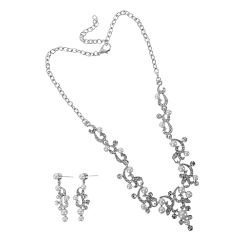 COOLHIYA Elegantes Brautschmuck set mit Perlen und Funkelnden Strasssteinen Leichtes Schmuckset Inklusive Halskette und Ohrringen Glamouröses Accessoire für Hochzeit Braut und Festliche COOLHIYA Elegantes Brautschmuck set mit Perlen und Funkelnden Strasssteinen Leichtes Schmuckset Inklusive Halskette und Ohrringen Glamouröses Accessoire für Hochzeit Braut und Festliche von COOLHIYA
