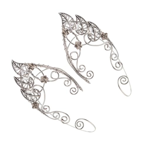 COOLHIYA Elfenohren Ohrklemmen Piercing Vintage Ohrclips für Damen Ohrschmuck für Besondere Anlässe Einfach Anzubringen und zu Tragen von COOLHIYA