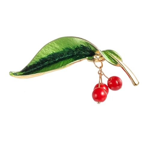 COOLHIYA Fruchtbrosche aus Legierung mit Funkelnden Strasssteinen Modische Anstecknadel für Damen Kreatives Accessoire für Kleider Hochzeiten und Festliche Anlässe von COOLHIYA