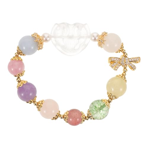 COOLHIYA Kristallarmband: Trendiges Perlenarmband mit Kristallen für Teenager-Mädchen – dehnbare und bequeme Handgelenksdekoration als für Freundinnen und Schwestern von COOLHIYA
