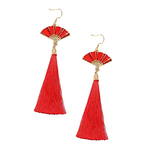 COOLHIYA Rote Fächer Ohrringe für Damen Ohrstecker im Festtagsdesign Langlebige Legierungs Juwelen für Partys Hochzeiten und Feiern für Freundinnen und Brautjungfern COOLHIYA Rote Fächer Ohrringe für Damen Ohrstecker im Festtagsdesign Langlebige Legierungs Juwelen für Partys Hochzeiten und Feiern für Freundinnen und Brautjungfern von COOLHIYA