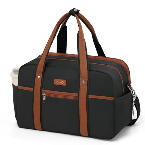 COOLIFE Ryanair Handgepäck 40x20x25, Erweiterbare Handgepäck Tasche für Flugzeug, Reisetasche Klein Faltbare Sporttasche Weekender Handgepäck Koffer für Herren und Damen 20L-24L von COOLIFE