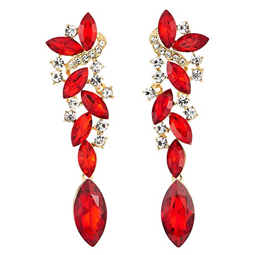 Art Deco Hochzeit Braut Partei Rot Strass Marquise Cluster Chandelier Kronleuchter Lange Baumelnde Statement Ohrringe Art Deco Hochzeit Braut Partei Rot Strass Marquise Cluster Chandelier Kronleuchter Lange Baumelnde Statement Ohrringe von COOLSTEELANDBEYOND