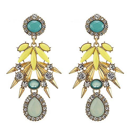 Bohemien Statement Ohrringe Bunte Edelsteine Strass Cluster Chandelier Kronleuchter Blumen Blütenblatt Quaste Lange Bohemien Statement Ohrringe Bunte Edelsteine Strass Cluster Chandelier Kronleuchter Blumen Blütenblatt Quaste Lange von COOLSTEELANDBEYOND