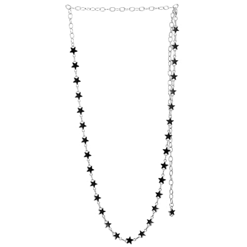 COOLSTEELANDBEYOND Stern Statement Halskette, Lange Kette Halskette, Chic Hipster von COOLSTEELANDBEYOND