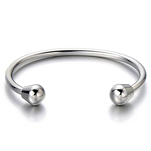 COOLSTEELANDBEYOND Elastische Verstellbare-Edelstahl Armband für Herren Damen Armreif Farbe Silber Poliert COOLSTEELANDBEYOND Elastische Verstellbare-Edelstahl Armband für Herren Damen Armreif Farbe Silber Poliert von COOLSTEELANDBEYOND