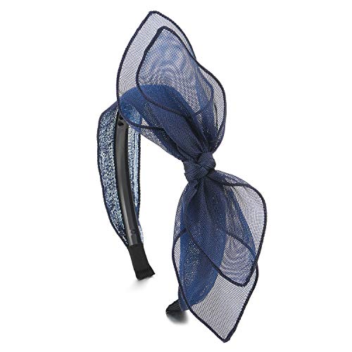 Hipster Boho Blau Zwei Reihen Spitze Schleife Haarreif Haarkranz Stirnband Kopfband Haarband Schöne von COOLSTEELANDBEYOND