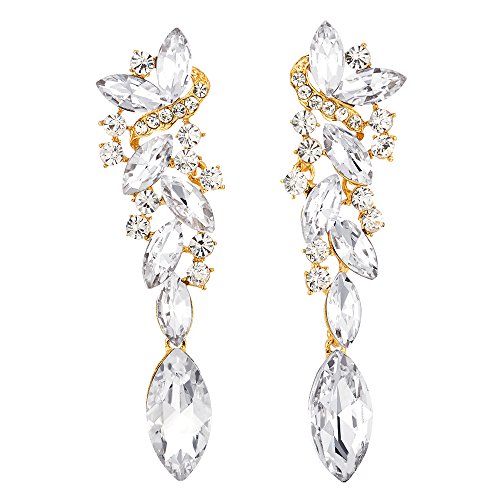 Hochzeit Braut Partei Strass Marquise Cluster Chandelier Kronleuchter Lange Baumelnde Statement Ohrringe Goldfarben Hochzeit Braut Partei Strass Marquise Cluster Chandelier Kronleuchter Lange Baumelnde Statement Ohrringe Goldfarben von COOLSTEELANDBEYOND