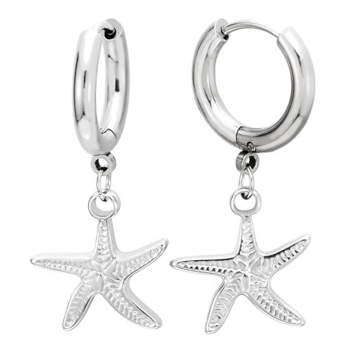 Seestern-Creolen für Damen aus Edelstahl Strand-inspirierter Küstenschmuck Seestern-Creolen für Damen aus Edelstahl Strand-inspirierter Küstenschmuck von COOLSTEELANDBEYOND