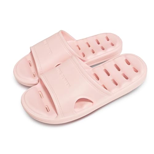 Dusche Schuhe für Frauen und Männer weich gepolstert Anti-Rutsch-Rutschen Hausschuhe Komfort schnell trocknende Sandalen mit Löchern für Badezimmer Indoor Home Pool Spa von COONE