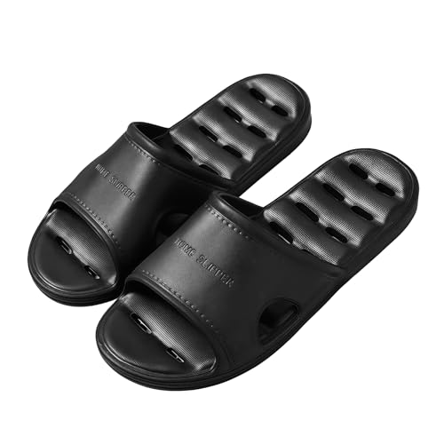 Dusche Schuhe für Frauen und Männer weich gepolstert Anti-Rutsch-Rutschen Hausschuhe Komfort schnell trocknende Sandalen mit Löchern für Badezimmer Indoor Home Pool Spa von COONE