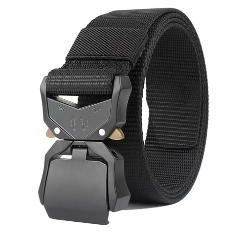 Taktische Gürtel für Männer Military Style Gürtel mit Heavy Duty Quick Release Metallschnalle für die Arbeit Wandern Rigger Cosplay von COONE
