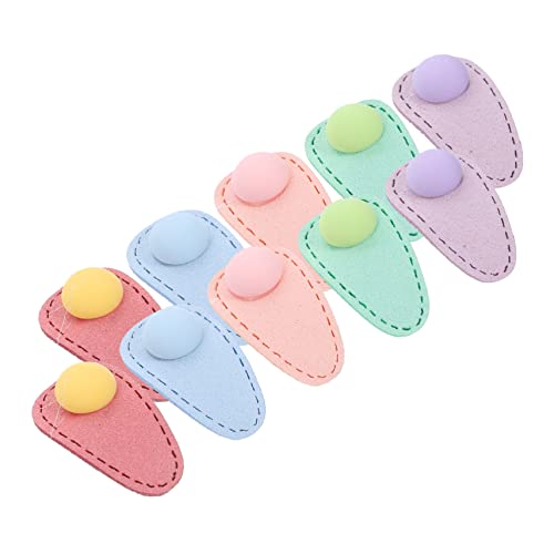 COOPHYA 10 Stk Haarnadel Aus Leder Haarspangen Für Damen Kinder Schnappen Haarspangen Prinzessin Haarspange Haarspangen Für Prinzessinnen Kinder Haarspange Baby Die Blumen Kopfbedeckung von COOPHYA