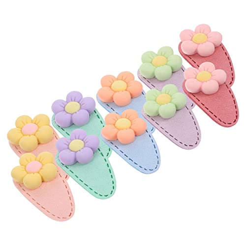 COOPHYA 10 Stk Haarschmuck Aus Leder Prinzessin Haarspange Snap-haarspange Für Kinder Haarschmuck Für Damen Klauenclips Für Dickes Haar Clip Für Haarspangen Haarnadel Baby Harz Mädchen von COOPHYA