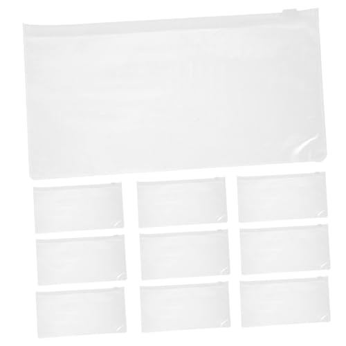 COOPHYA 10St mappen plastikordner Organisator für Schulbriefpapier durchsichtiger Make-up-Beutel Bleistift Outdoor-Stifttasche durchsichtige Aufbewahrungsbeutel für Stifte tragbar von COOPHYA