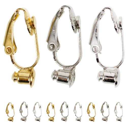 COOPHYA 12 Stück Teiliges Ohrring Konverter in Silber Gold und Weißgold Non-Pierced Ohrclips für Damen DIY Schmuckzubehör Komfortabel und Langlebig Einfache Handhabung ohne Ohrloch COOPHYA 12 Stück Teiliges Ohrring Konverter in Silber Gold und Weißgold Non-Pierced Ohrclips für Damen DIY Schmuckzubehör Komfortabel und Langlebig Einfache Handhabung ohne Ohrloch von COOPHYA