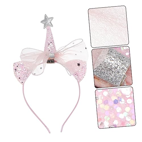 COOPHYA 1Stk Stirnband kinder haarreif tierohren haarreif kinder Weihnachtshaarband Mädchen weihnachtsdeko modischer Haarreif Party-Haarband kleine Prinzessin Haarschmuck einstellen Rosa von COOPHYA