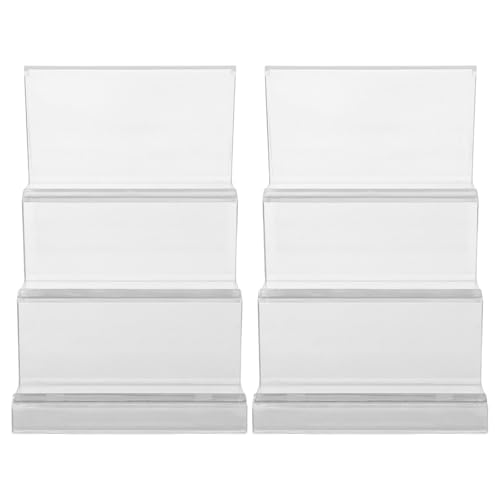 COOPHYA 2 stücke Acryl Display-ständer Schmuck Riser Display Regal Brieftasche Organizer Halter Figuren Regal Für Home Büros Für Einzelhandel Shop von COOPHYA