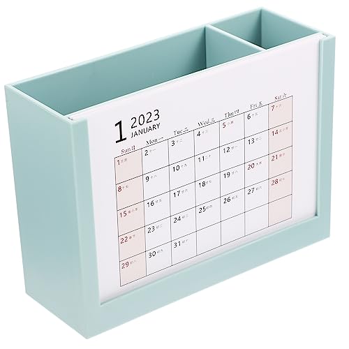 COOPHYA 2023 Kalender Stifthalter Make-up-pinselhalter Bleistifthalter Mit Stifthalter Tasse Schreibtisch-Container Schreibwaren-Organizer Mini-bleistifte Büro P.s Empfindlich Desktop-Box von COOPHYA