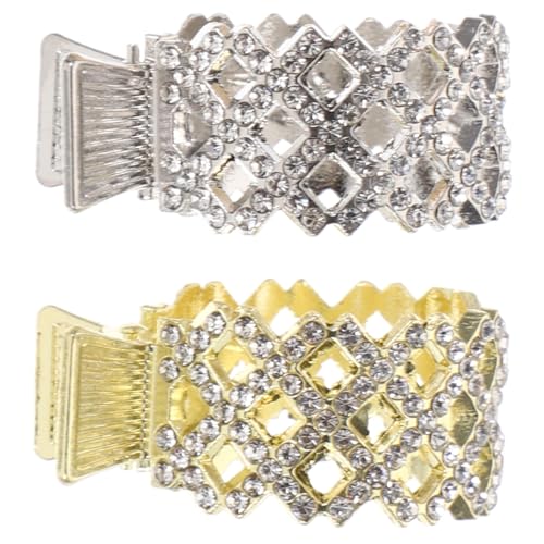 COOPHYA 2st Haarnadel Haarspangen Für Damen Süße Haarspangen Hair Clips for Women Krallenclip Strass Krallenclips Clips Für Dickes Haar Haarklammern Für Pferdeschwanz Dicht Metall Fräulein von COOPHYA