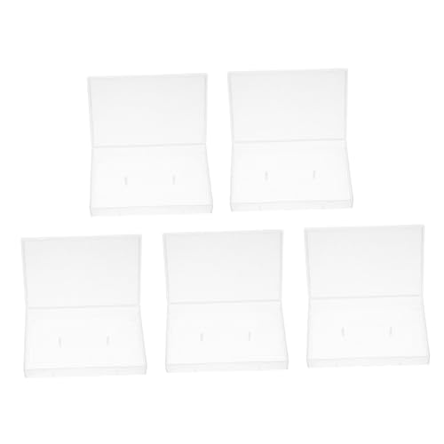 COOPHYA 5 Stück Teiliges Transparente Magnetband Box für Audio Kassetten Multifunktionale Aufbewahrungslösung für Standard Kassetten Praktischer Organizer für Musik und Sprachaufnahmen von COOPHYA
