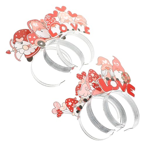 COOPHYA 6 Stk valentinstag stirnband wichtelzuberhör kinder stirnband Make-up-Stirnband Haarbänder Haarschmuck für Damen Mädchen-Stirnband Herzförmig Make-up-Kostüm-Requisiten Kleidung von COOPHYA