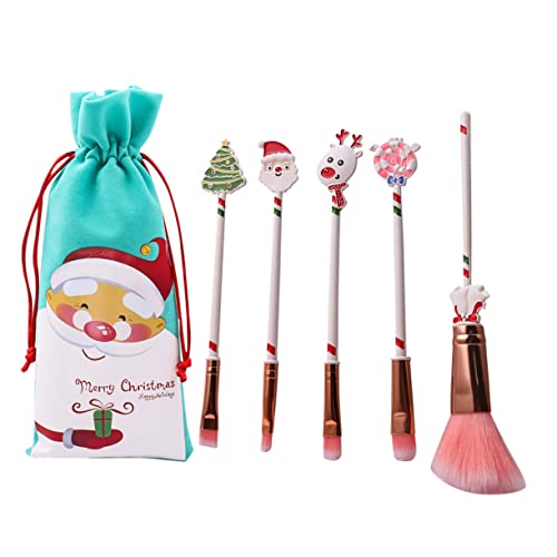 COOPHYA 6St Make-up Pinsel Mini-Bürste Weihnachtsdekoration Reise-Kosmetiktasche reisen Weihnachtssto das Geschenk Weihnachtsgeschenk Kosmetikpinsel Weihnachten einstellen Weihnachtsbaum von COOPHYA