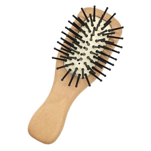 COOPHYA Luftpolsterkamm Haarmassagekamm Paddelbürste aus Holz Haarkamm aus Holz Haarbürste Entwirrbürste Kämme für Kinder klein hölzerner Kamm Pflegebürste reisen Nylon von COOPHYA