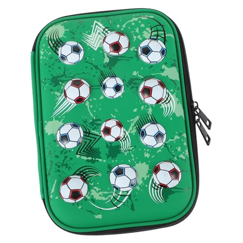 COOPHYA Bleistift-Aufbewahrungstasche Stift-Organizer-Tasche Etui Bleistift-Organizer Bleistifthalter Reise-kulturbeutel Federmäppchen Für Jungen Stifttaschen Eva Handheld Student Fußball von COOPHYA