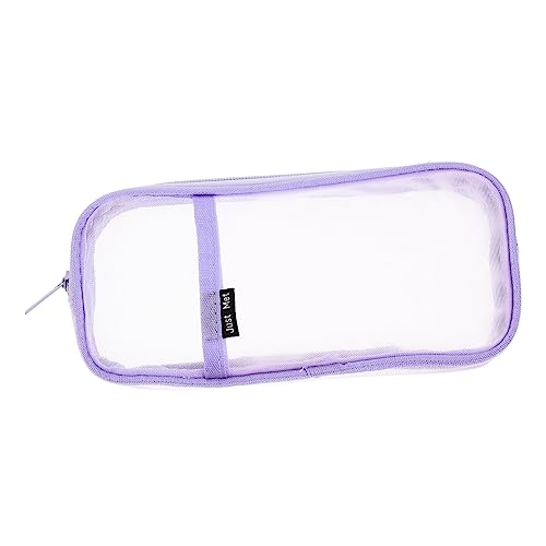 COOPHYA Mäppchen Kleine Reißverschlusstasche Netztaschen Kleine Netztasche Stiftetui Stift-Organizer Stifttasche Netzbeutel Violett Student Gaze Schüttgut Bleistift von COOPHYA