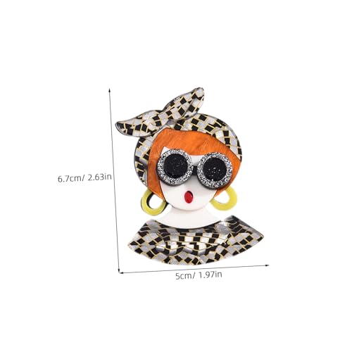 COOPHYA Modische Mädchen brosche aus Acryl Leichte Anstecknadel Niedliches Design für Kleidung Hüte Taschen Langlebiges Accessoire für Alltag und Besondere Anlässe von COOPHYA