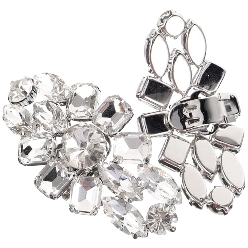 COOPHYA Strass Schuhclips Abnehmbare Bling Schuhschmuck mit Funkelnden Kristallen Dekorative Schuhschnallen für Damen Hochzeit Party High Heels Sandalen und Brautschuhe von COOPHYA