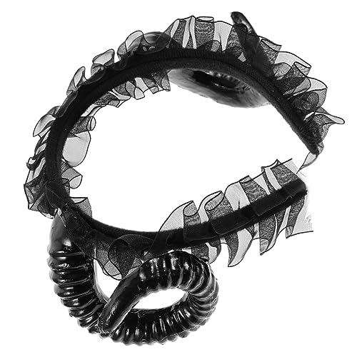 COOPHYA Halloween-horn-stirnband Gothic-stirnbänder Cosplay-stirnbänder Für Frauen Halloween-haarschmuck Teufelsohren Kopfstück Aus Horn Gothic Haarschmuck Stoff Hörner Dämon Mädchen von COOPHYA