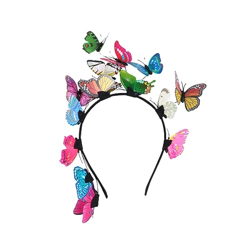 COOPHYA haarband plastik hair accessories for girls Schmetterlingskopf-Bopper Schmetterlings-Stirnband für Damen haarschmuck Haar Klammern kopfschmuck Kopfbedeckung von COOPHYA