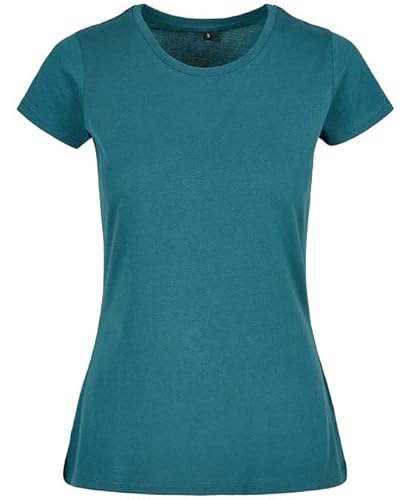 COOZO Damen Einfaches T-Shirt - Blaugrün - XS von COOZO