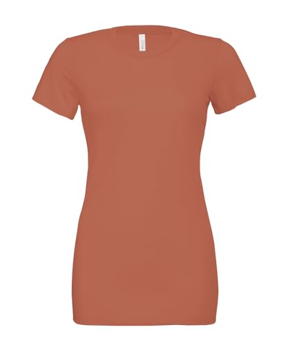 COOZO Damen Entspannt Jersey Kurzarm T-Shirt - Terrakotta - M von COOZO