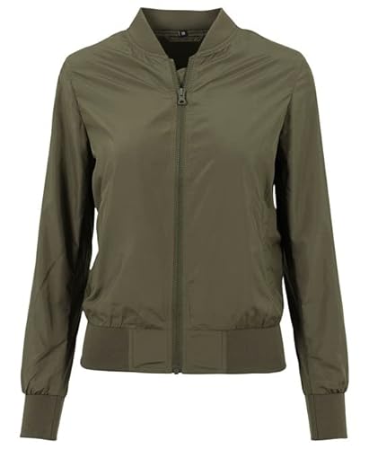 COOZO Damen Nylon Bomberjacke - Dunkles Oliv - S von COOZO