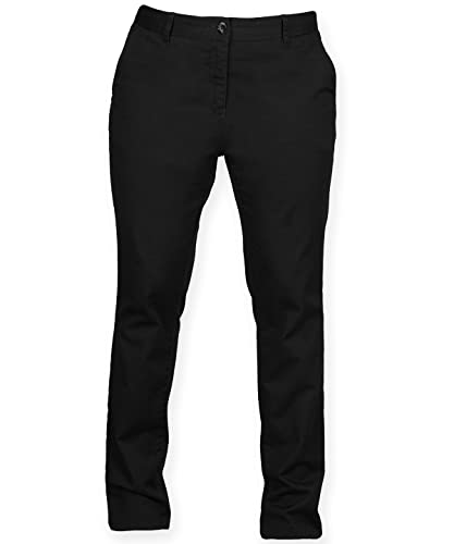 COOZO Damen Strecken Chino Hose - Schwarz - S von COOZO