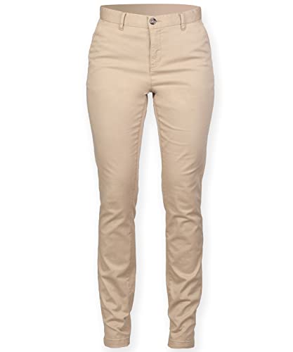 COOZO Damen Strecken Chino Hose - Stein - L von COOZO